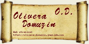 Olivera Domuzin vizit kartica
